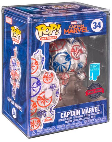 Figurine Funko Pop! N°34 - Marvel - Captain Marvel Patriotic (artist)